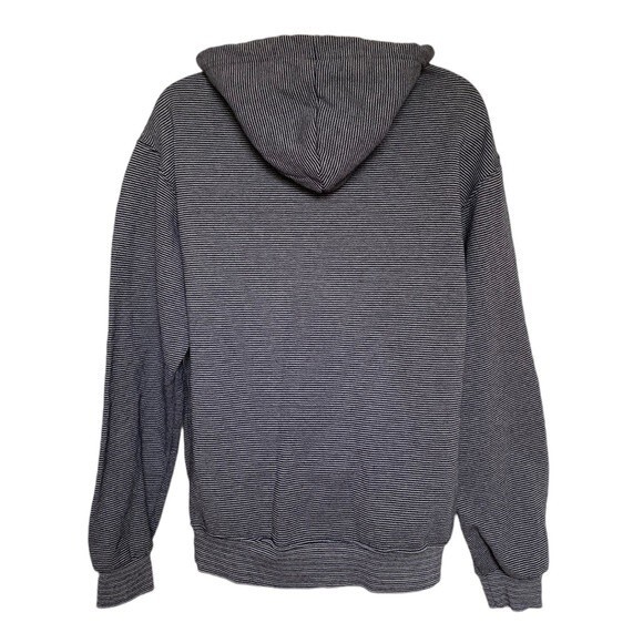 Bubba Gump Stupid Is As Stupid Does Fleece Lined Striped Hoodie Sz S - Picture 3 of 10